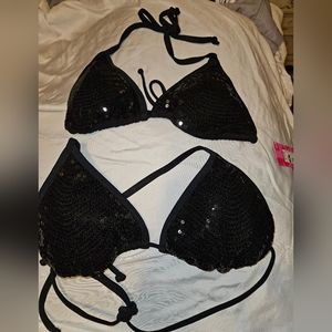 Black bikini tops